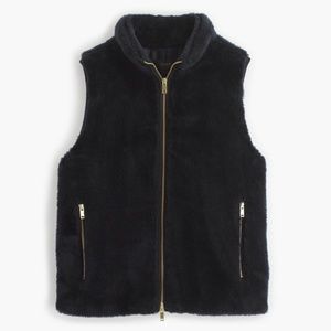 J Crew Faux Fur Wooly Vest
